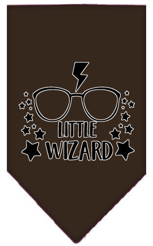 Little Wizard Screen Print Bandana Cocoa Small